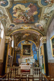 <center>Oratoire Saint Sébastien.</center>A l'intérieur on remarque tout un cycle de peintures murales signé Maurizio Carrega (1737- après 181 9), ainsi que des toiles représentant les Sept douleurs de la Vierge (1855-1 860) de l'artiste Luigi Varese (1825-1889).