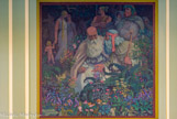 <center></center><center> Tribunal de Commerce. </center> Vestiaire des juges. La Loi celtique, toile d’Henri Aurrens, montre deux druides au milieu d'une forêt.