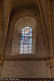 <center>Millau</center>Église Notre-Dame de l’Espinasse. Huit verrières en 1982 par Claude Baillon. Son approche sensitive l'incite à traduire dans un nouveau langage abstrait les paysages caussenards par des lignes courbes horizontales.
Ces lignes répondent au bâtiment lui-même, tant à l'horizontalité de l'appareillage que des tribunes qui courent à la naissance de la voûte.
Par convention, et parce qu'ils résistent mieux à la lumière, des tons chauds sont choisis pour orner les verrières sud tandis que les tons froids sont préférés côté nord. Le mélange des couleurs assure par ailleurs la reconstitution de la lumière blanche à l'intérieur de l'édifice.