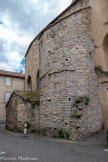 <center>Millau</center>Église Notre-Dame de l’Espinasse. La tour arasée est le reste de l'ancien clocher nord roman. Le nom de Notre-Dame de l'Espinasse provient d'une relique qui y était vénérée au XIIIe siècle : « une épine de la Sainte couronne du Sauveur »