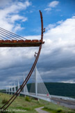 <center>Le Viaduc de Millau.</center>Pour les 10 ans du viaduc, 40 forgerons ont réalisé cette  sculpture en deux jours, lors du festival Fers & Lames. Faite de poutres et de cornières en d'acier rivetées à chaud, elle rappelle l'esprit des créations de Gustave Eiffel .