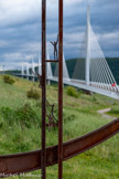 <center>Le Viaduc de Millau.</center>Pour les 10 ans du viaduc, 40 forgerons ont réalisé cette  sculpture en deux jours, lors du festival Fers & Lames. Faite de poutres et de cornières en d'acier rivetées à chaud, elle rappelle l'esprit des créations de Gustave Eiffel .