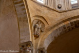 <center>L'église abbatiale Sainte-Foy</center>Saint Gabriel.