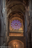 <center>La cathédrale Notre-Dame de Rodez</center>La rosace de la façade ouest.