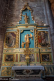 <center>La cathédrale Notre-Dame de Rodez</center>Retable de l’ange gardien de Gabriel Gadaluenc. 1688. Les deux grandes toiles latérales proposent à gauche, une Annonciation de 1691 de Joseph Poujol, à droite, l'ange Raphaël, lors du voyage de Tobie. Dans la partie supérieure, une statue de Saint-Michel.