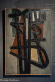 <center>Le musée Soulages.</center>Peinture 130 x 97 cm, 20 décembre 1948
Huile sur toile. Donation Pierre et Colette Soulages