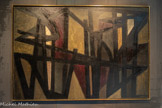 <center>Le musée Soulages.</center>Peinture 129,5 x 197,5 cm, 14 avril 1949
Huile sur toile. Donation Pierre et Colette Soulages