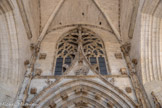 <center>Villefranche-de-Rouergue </center>La Collégiale Notre-Dame. La verrière est du gothique flamboyant.