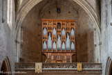 <center>Villefranche-de-Rouergue </center>La Collégiale Notre-Dame. Orgue de tribune. Le Buffet de chêne fait partie des 10 buffets gothiques de France.