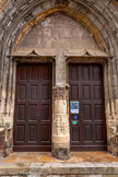 <center>Espalion</center>Ancienne église Saint-Jean. Portail construit par Antoine Salvanh.