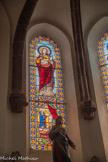 <center>Espalion</center>Église paroissiale Saint-Jean-Baptiste. Apparition du Sacré Coeur à sainte Marguerite-Marie, le Sacré Coeur