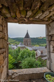 <center>Sévérac-le-Château</center>Le clocher de l'église et la tour d'une habitation.