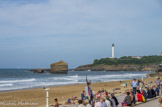 <center>Biarritz</center>Le Phare de Biarritz de la pointe Saint Martin, érigé en 1834, est l'un des points les plus visibles depuis la mer dans cette partie du golfe de Gascogne.