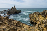 <center>Biarritz</center>Rocher de la Vierge.