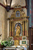 <center>Ascain</center>Retable de gauche. Le Sacré-Coeur.