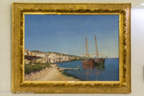 <center>Ancien Hôtel Dieu de Carpentras</center>Raymond Moisson.
Tartanes désemparées aux Martigues.
Huile sur toile, XIXe siècle.<br> Le Paysage Provençal. La deuxième moitié du XIXe siècle est marquée par le mouvement de la renaissance provençale. Ce courant tend à préserver le patrimoine poétique, littéraire, artistique et musical constituant l’identité régionale. Impulsé par Frédéric Mistral et les membres du Félibrige, il exalte les repères linguistiques et traditionnels d’une Provence rurale qui tend à disparaître face à l’industrialisation et à l’uniformisation progressive de la société.
À travers la représentation des paysages locaux, les artistes contribuent aussi sûrement que les philologues et les écrivains à « l’invention » de cette Provence mythique, symbole d’un art de vivre significatif: collines arides ; rivages baignés d’une luminosité particulière ; routes poudreuses ; vastes étendues écrasées de soleil; figure tutélaire du Ventoux, baptisé le «géant de Provence». Les œuvres des peintres exposées ici offrent un ample panorama de cette Provence réelle autant que rêvée.