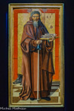 <center>Ancien Hôtel Dieu de Carpentras</center>Anonyme, Provence. Saint Antoine abbé.
Huile sur bois, vers 1490
Ce fragment de retable constitue un bel exemple de la peinture primitive provençale, entre art gothique et renaissance italienne. Il a dû orner un sanctuaire de Carpentras car il figure Saint Antoine abbé, un des saints patrons de la ville. D’inguimbert l'a remarqué et exposée dans sa bibliothèque.