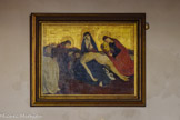 <center>L'église paroissiale Saint-Sauveur Saint-Etienne </center>Pietà dite de Villeneuve-lès-Avignon d'Enguerrand Quarton, (15e siècle), conservée au musée du Louvre. Reproduction, peinture à l'œuf sur bois, Louis Giraud.