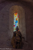 <center>Abbatiale Sainte-Marie de Cruas</center>Vitrail du transept sud.