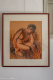 <center>Centre d’Art et d’Histoire André-Auclair </center>Ce sont probablement les sanguines qui expriment le mieux le talent de dessinateur d’André Auclair. L’adoption de formats plus importants qu’à l’habitude pour ses œuvres sur papier et le choix de retenir le corps féminin, un de ses sujets de prédilection, témoignent de l’importance qu’il a accordée à ces œuvres. Parfois rehaussées par d’autres techniques, ces sanguines constituent une articulation entre les techniques du dessin et celles de la peinture. En œuvrant à leur complémentarité, André Auclair parvient à maintenir l’unité du sujet.