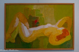 <center>Centre d’Art et d’Histoire André-Auclair </center>Femme rousse, huile sur carton.