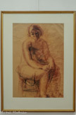<center>Centre d’Art et d’Histoire André-Auclair </center>Sanguine sur papier.