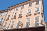 <center>Draguignan</center>N°8, rue Cisson, Hôtel de Villeneuve, ancienne et première préfecture du Var 1797-1848, avec des restes de volutes..