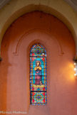 <center>L’église Saint-Michel</center>Sainte Germaine Cousin de Pibrac avec les roses dans son tablier.