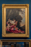 <center></center>Simon Vouet
Paris, 1590- Paris, 1649
Allégorie de la Charité, vers 1640-1645
Huile sur toile
Le retour de Simon Vouet en Rance en 1627 à la demande de Louis Xffl, après un séjour de quinze ans en Italie, marqua un tournant dans l'évolution de l'art français. Il exécuta vers la fin de sa vie cette Charité dont on ignore la destination initiale mais qui faisait sans doute partie d'un cycle d'allégories. Vouet prend quelques libertés avec la tradition iconographique, la Charité étant plutôt représentée tenant un cœur enflammé ou surmontée d'une flamme sur la tête. Le lyrisme et la grâce de la figure féminine s'accordent avec des couleurs assez froides caractéristiques de l'art parisien vers 1640.
Restauré avec le soutien financier de la Fbndation d'Entreprise Crédit Agricole Provence Côte d'Azur.