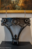 <center></center>Jean César Gastinel Draguignan, 1760- Draguignan, 1813
Console, 1785
fer forgé, tôle repoussée et argent