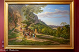 <center></center>Prosper Barrigue de Fontainieu
Marseille, 1760- Marseille 1850
François Ier et la reine Claude de France visitant la Sainte Baume en 1516,1818-1819
Exposé au Salon en 1819 Huile sur toile
La Sainte-Baume est depuis des siècles l'Un des principaux lieux de pèlerinage en Provence. Plusieurs rois s'y rendirent, parmi lesquels François Ier qui, marqué par l'état de délabrement de la grotte, décida de la restaurer et d'ajouter une porte monumentale à l'entrée. Le sujet fut confié au peintre provençal Barrigue de Fontainieu lorsqu'en 1817, Louis XVIII décida de faire exécuter une série de vingt-quatre grands tableaux représentant des épisodes de l'histoire de France pour décorer la galerie de Diane au château de Fontainebleau, Fontainieu représente le roi étudiant des plans.
Restauré avec le soutien financier de la Fondation d'Entreprise Crédit Agricole Provence Côte d'Azur.
Hist : commande de la maison du roi le 6 janvier 1818 ; dépôt en 1876 ; propriété transférée à la ville de Draguignan le 18 juin 2015