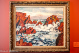 <center></center>Les rochers rouges à Agay
Louis Valtat (1869, Dieppe -1952, Paris)
1910, huile sur toile, 81,5 x 101 cm Le Havre, musée d’Art moderne André Malraux