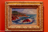 <center></center>Bord de mer
Henri-Edmond Cross (1856, Douai — 1910, Saint-Clair)
Vers 1906-1907, huilesur bois 15,8 x 23,8 cm Dijon, musée des Beaux-Arts Donation Pierre et Kathleen Granville