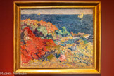 <center></center>Les roches rouges à Anthéor
Louis Valtat
(1869, Dieppe - 1952, Paris)
I901, huile sur toile, 60 x 80 cm Paris, Centre Pompidou, Musée national d’Art moderne, donation Adèle et George Besson (1963) En dépôt à Besançon, musée des Beaux-Arts et d’Archéologie,