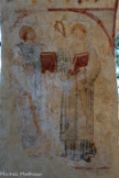 <center>Chapelle Notre-Dame de Ben-Va</center>Pilier sud est : SAINT FIACRE (fêté le 30 Août), vêtu de blanc, portant un scapulaire noir, tenant le Livre et la bêche ; il s'agit d'un solitaire mort en 670, patron des jardiniers. Il a son nom écrit à coté en minuscule gothique. SAINT MAUR, disciple de St Benoît, revêtu d'une tunique noire, tenant le Livre Saint et les insignes épiscopaux de l'abbé du Mont Cassin, la crosse et la mitre (583). La ferveur populaire l'invoque notamment pour la guérison de la goutte.
