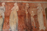 <center>Chapelle Notre-Dame de Ben-Va</center>Les mains jointes de la PATIENCE
Le fouet de la PENITENCE
Les dons de la LARGESSE
La 7ème vertu a été détruite par une niche, peut-être la Force.