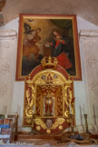 <center>Chapelle Notre-Dame de Ben-Va</center>Retable baroque du XVIIe siècle. Derrière un tableau baroque représente l'Annonciation