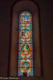 <center>LA COLLEGIALE SAINT-ANDRÉ.</center>Une commande de vitraux est passée à la fin du 19e siècle auprès du maître verrier Lucien Bégule. Vitrail de Saint Bruno.