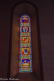 <center>LA COLLEGIALE SAINT-ANDRÉ.</center>L'Eucharistie, Marie et les apôtres, ?, la vierge entourée d'anges, le couronnement de la Vierge