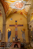 <center>Le monastère orthodoxe Saint Michel du Var</center>Troisième travée à gauche : la Crucifixion, à gauche Marie, à droite St jean.