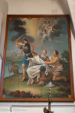 <center>L’ermitage de Saint-Ferréol</center>Dans le chœur, cinq larges tableaux de 1785 présentent l’histoire de Saint-Ferréol et de son martyre. Sa décapitation.