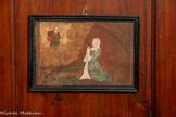 <center>L’ermitage de Saint-Ferréol</center>La collection originale des ex-votos, du XVIIème siècle à nos jours. Ces exvotos ont été classés par thèmes : les accidents de la route, accidents de chasse, incendies et inondations, et aussi les maladies. Femme en action de grâce, 1752.