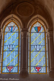 <center>Le château de Meyrargues</center>La chapelle Saint Christophe. A gauche, de bas en haut : l'aigle bicépahle de Boucicaut. Les six tourteaux des d'Alagonia. Les six roses avec une bande bleue de Raymond Roger, Vicomte de Turenne, propriétaire du château de 1362 à 1394. En haut, à droite, les armoiries d'Henri IV.