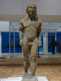 <center></center>Moulage de statue grecque archaïque (Kouros), d’après Polymédès d’Argos
Atelier de moulage du Musée du Louvre Moulage en plâtre, bois et filasse. Ancienne collection Henri Matisse Legs de Mme Henri Matisse, 1960