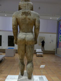 <center></center>Moulage de statue grecque archaïque (Kouros), d’après Polymédès d’Argos
Atelier de moulage du Musée du Louvre Moulage en plâtre, bois et filasse. Ancienne collection Henri Matisse Legs de Mme Henri Matisse, 1960