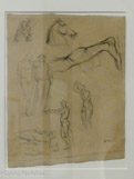 <center></center>Études d'antiques
Paris, ca. 1893-1895
Crayon noir, fusain et estompe sur papier vélin
Legs de Madame Henri Matisse, 1960