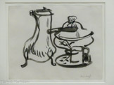 <center></center>HENRI MATISSE
Nature morte à la chocolatière
1900
Encre sur papier
Musée départemental Matisse,
Le Cateau-Cambrésis Donation de l’artiste, 1952