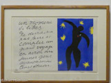 <center></center>HENRI MATISSE
Jazz
Paris, Tériade, 1947 Livre illustré avec 20 planches exécutées au pochoir d'après les collages et sur les découpages d'Henri Matisse
Don des héritiers de l'artiste, 1963