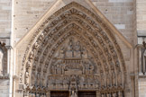 <center>Notre-Dame-de -Paris</center>Le portail de la Vierge.