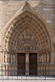 <center>Notre-Dame-de -Paris</center>Le portail de la Vierge.